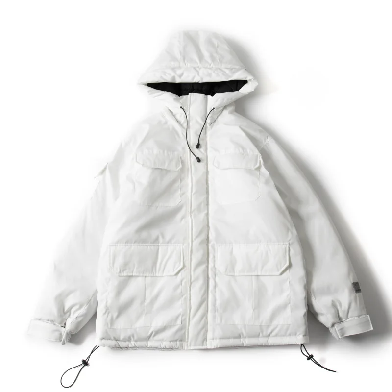 

Fgss | 2021 winter new national fashion tooling thickened Hooded Coat men's cotton clothing