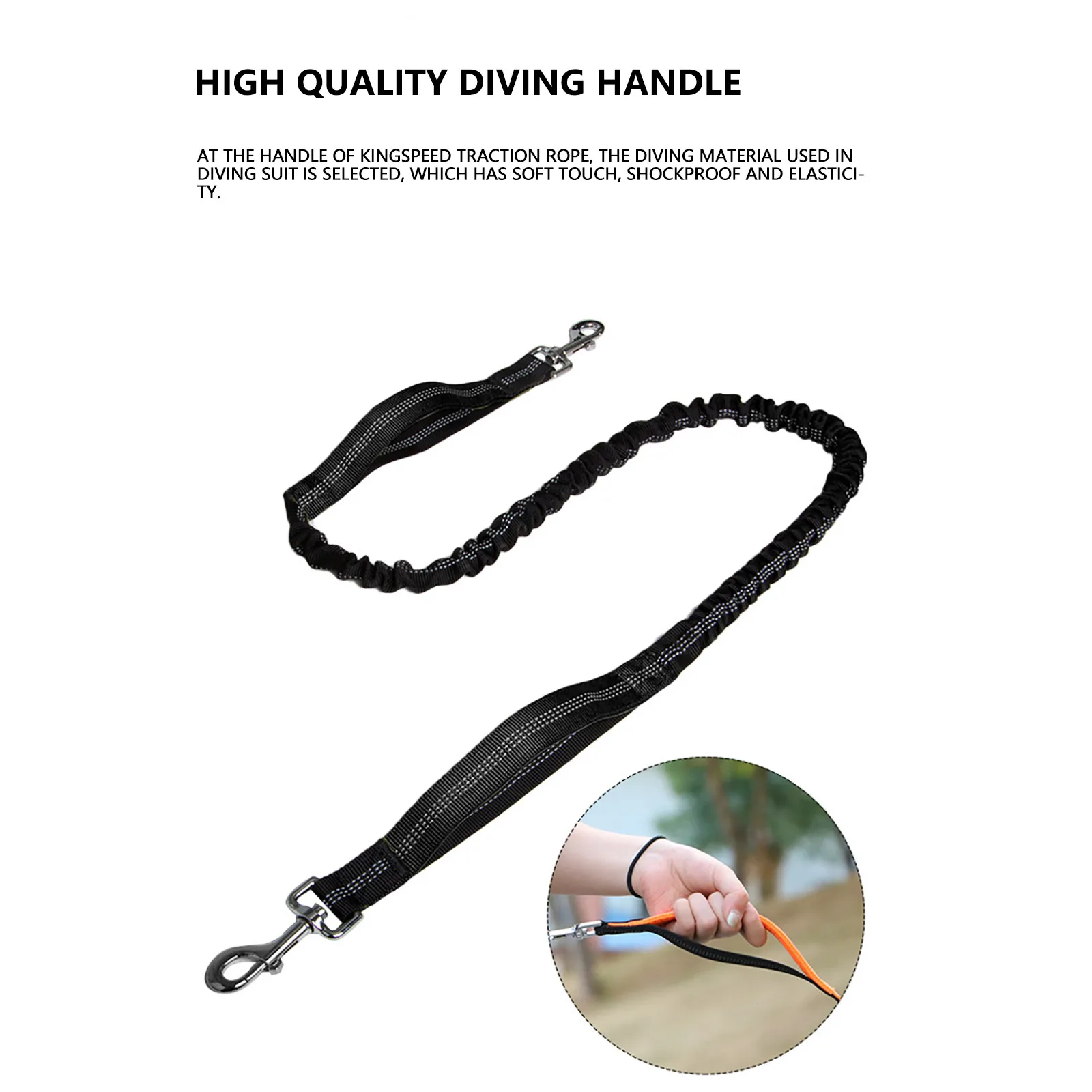 Новинка 2021 Светоотражающий поводок Тяговая веревка эластичный для собак бега