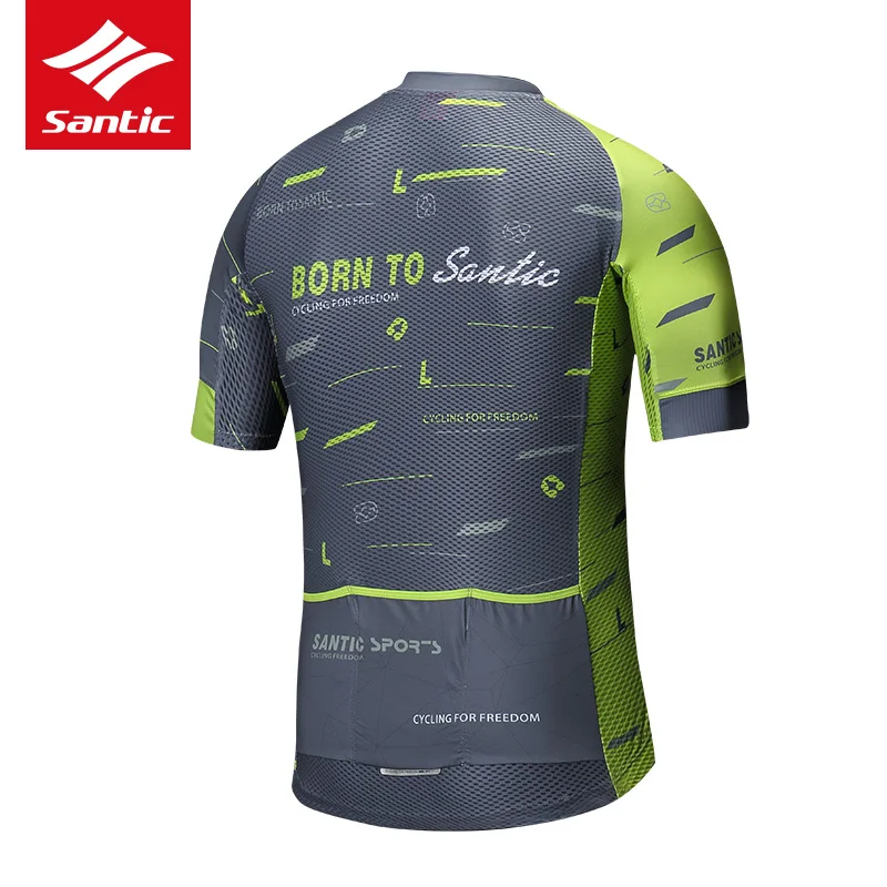 Santic 2018 Мужская велосипедная футболка с коротким рукавом профессиональная майка