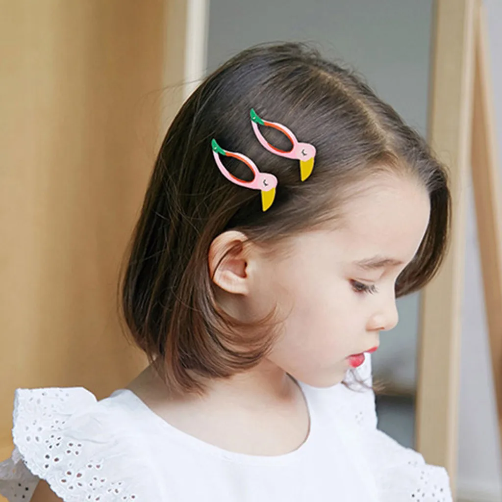 Kids Infant Baby Girls Cartoon Fruit Hairclip Hairpin Barrettes Headwear Set Children's Hair Accessories Clip C800# | Детская одежда