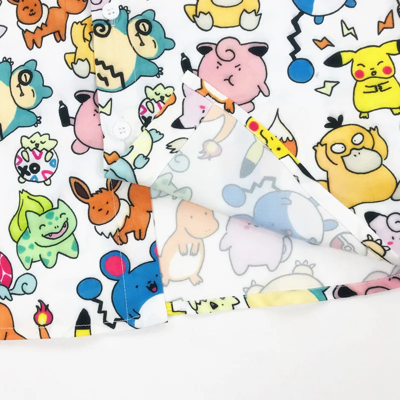 

New Spring Harajuku Kawaii Women Shirt Cute Elfin Blouses Tops Long Sleeved Cartoon Chiffon Shirt Mujer