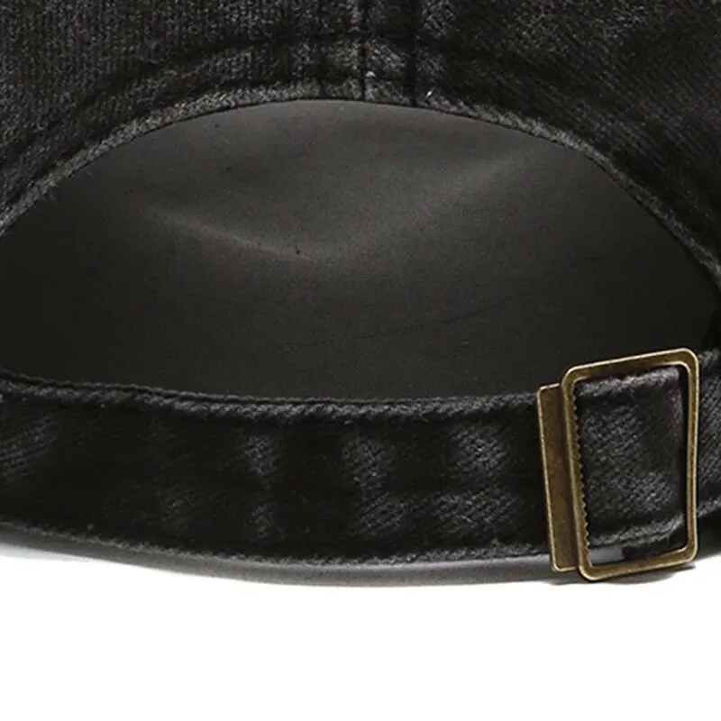 

Vintage Denim Baseball Cap Retro Letter Embroidery Distressed Hip Hop Hats Brand Trucker Caps Adjustable Size Snapback Hat Men