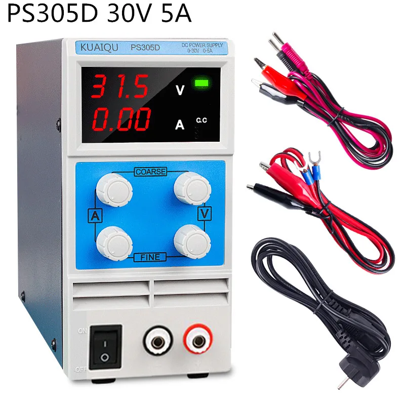 Wanptek 30 в 5A PS305D Мини DC источник питания импульсный источник питания цифровой дисплей переменный Регулируемый лабораторный источник питания
