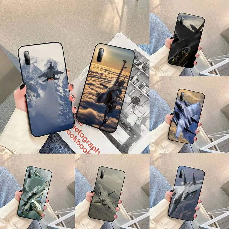 

F15 Eagle Jet Fighter Phone Case For Samsung J 2 4 5 6 7 prime pro plus duo Cover Fundas Coque
