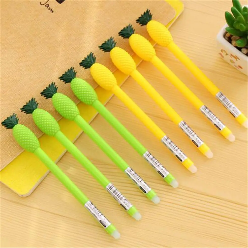 1 шт. креативные милые корейские Канцтовары стираемые гелевые ручки с ананасом