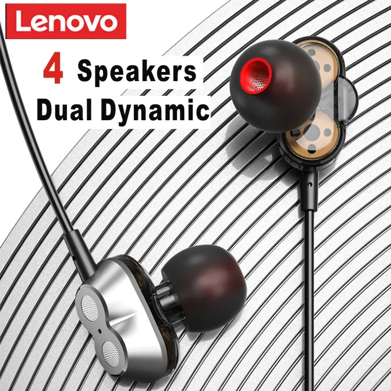 Новые беспроводные наушники Lenovo HE08 с двойным динамиком и шейным ободом новинка 5 0