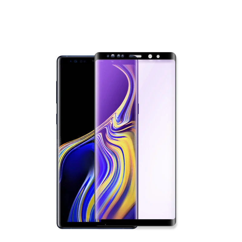 Фото EXUNTON для Samsung Galaxy Note 9 8 анти-синее закаленное стекло Note9 3D изогнутый протектор EXUNTON для Samsung Galaxy Note 9 8 анти-синее закаленное стекло Note9 3D изогнутый протектор