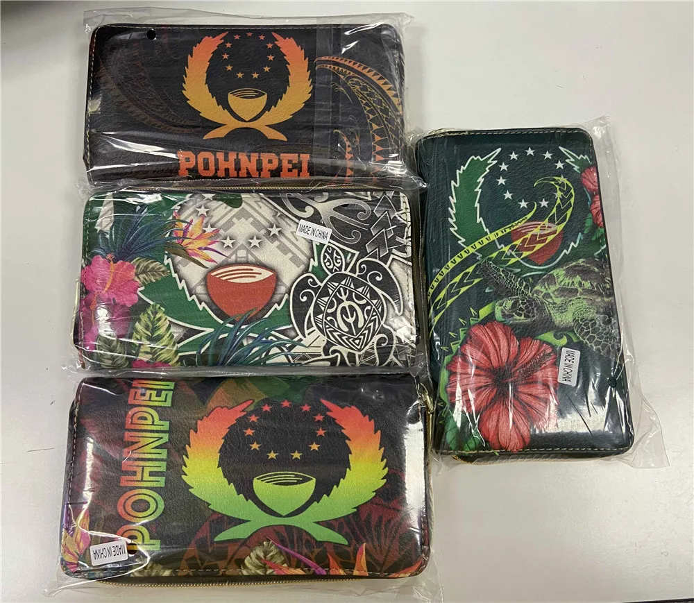 

FORUDESIGNS Pohnpei Polynesian Samoan Tribal Printed Luxury women brand handbags bags for women 2021 handbags with wallet set