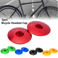 uxcell 2pcs aluminum alloy bicycle headset top cap sealed bearings cover aluminum alloy for mtb mountain road bike