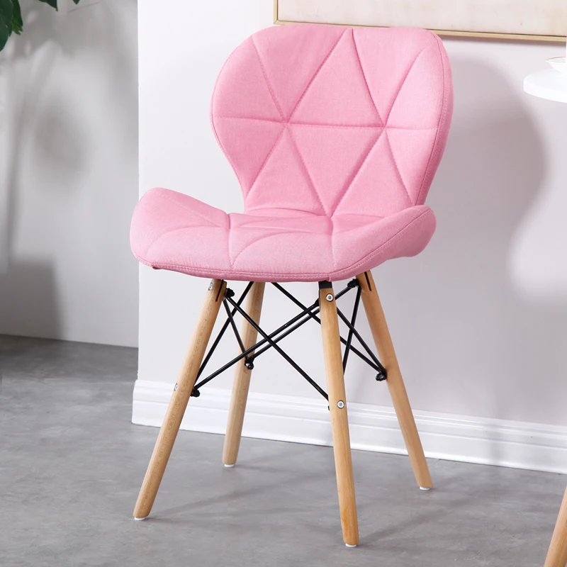 

The Nordic Lazy Leisure Household Linen Solid Wood Chair Desk Up Coffee Tables and Chairs Modern Genuine Leather Home Furniture