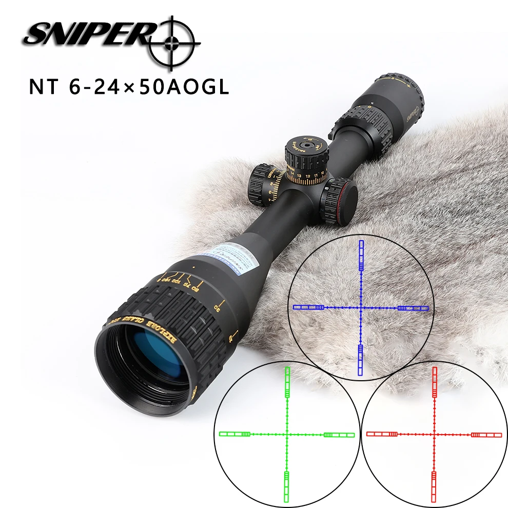 Снайпер NT 6 24X50 AOGL охотничьи прицелы тактический оптический прицел