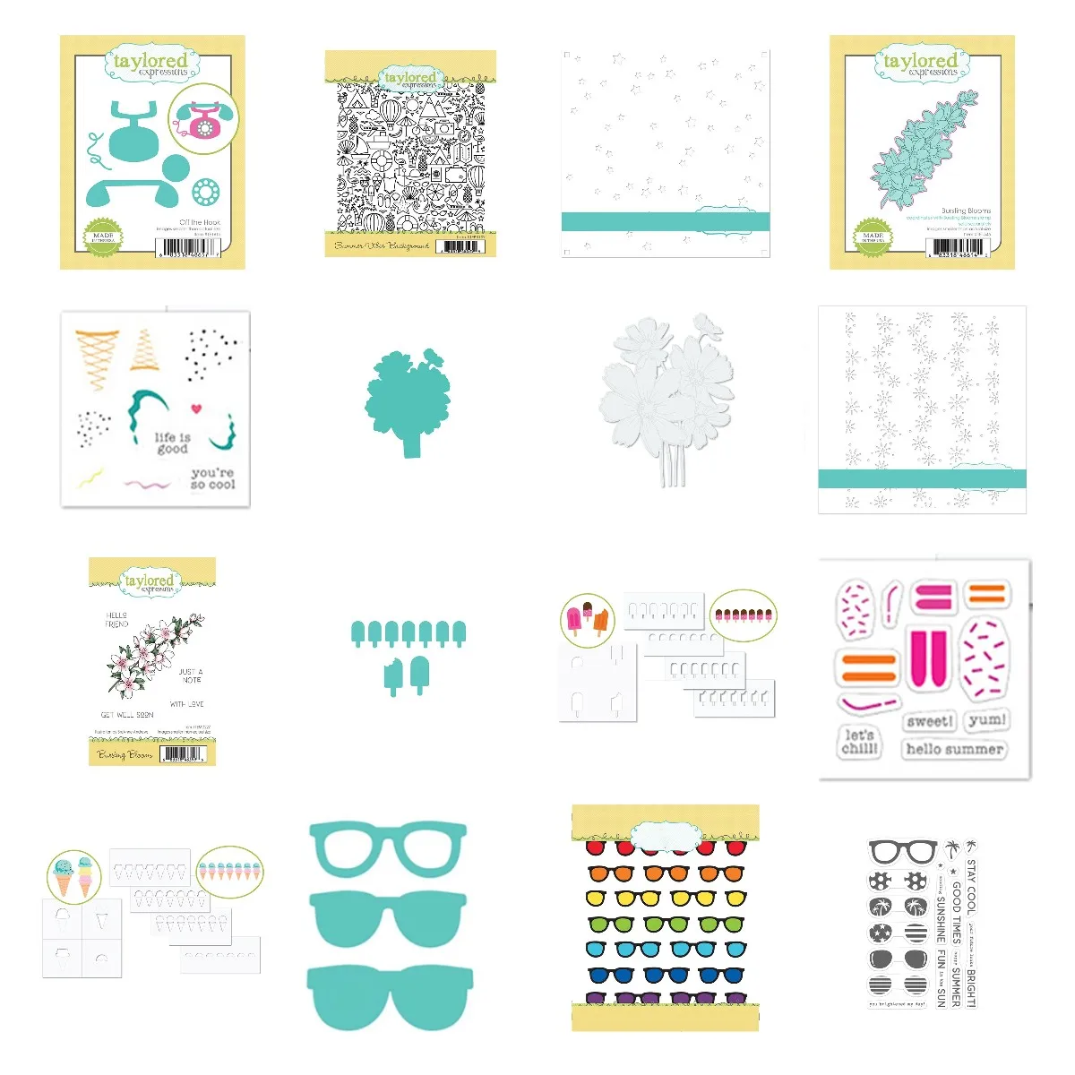 

Summer Sunglasses Ice Cream Popsicle Metal Cutting Dies and Stamps for Scrapbooking Steel Craft Die Cuts Paper Art Emboss Card