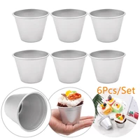 6pcs nonstick mini cups popovers chocolate cake molten pans pudding cups molds for dessert diy baking cooking