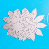 yinise scrapbook metal cutting dies for scrapbooking stencils big flowers diy paper album cards craft making embossing die cut