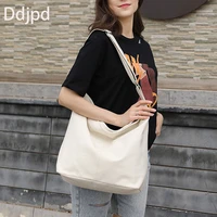 large capacity canvas womens bag fashion casual shoulder bag ladies simple solid color large tote bag travel shopping bag