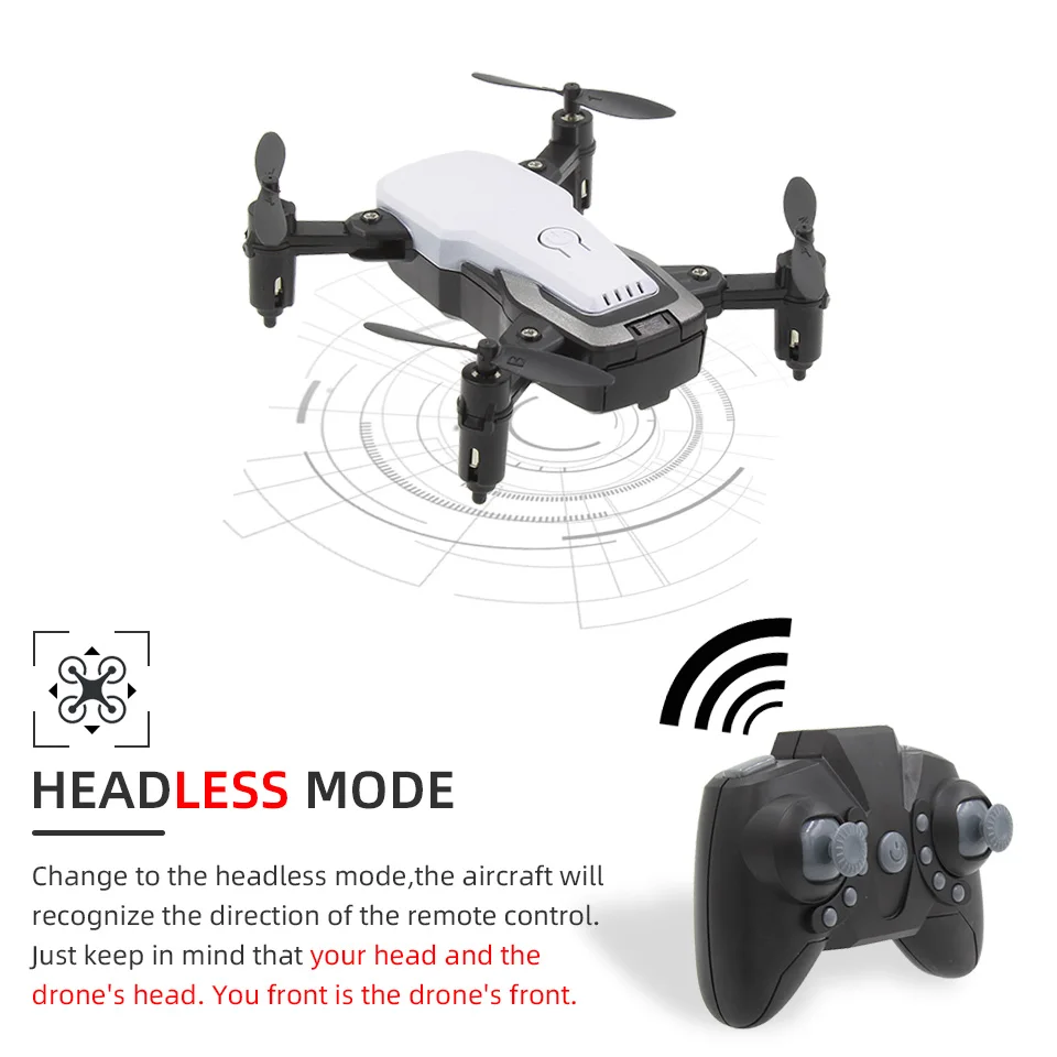 Lanbird мини Радиоуправляемый Дрон с камерой FPV Wifi Пульт дистанционного управления Квадрокоптер мини игрушка Дети Дроны для начинающих Вертолет vs E61 S9W