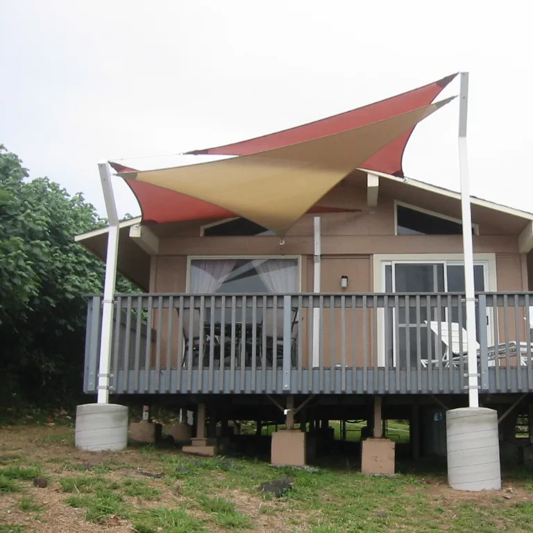 Тканевая ткань Оксфорд трехсторонняя Солнцезащитная накидка для паруса