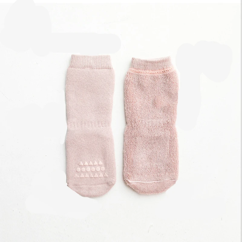 Утепленные детские носки осенне-зимние хлопковые теплые Нескользящие напольные