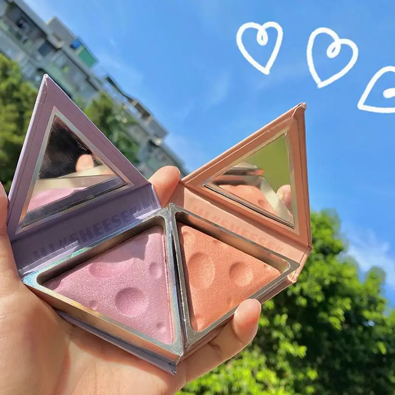 

LAIKOU Cheese 4 Colors Face Blush Rouge Mineralize Makeup Blush Brozer Lights Lighting Professional Palette Makeup Cosmetics