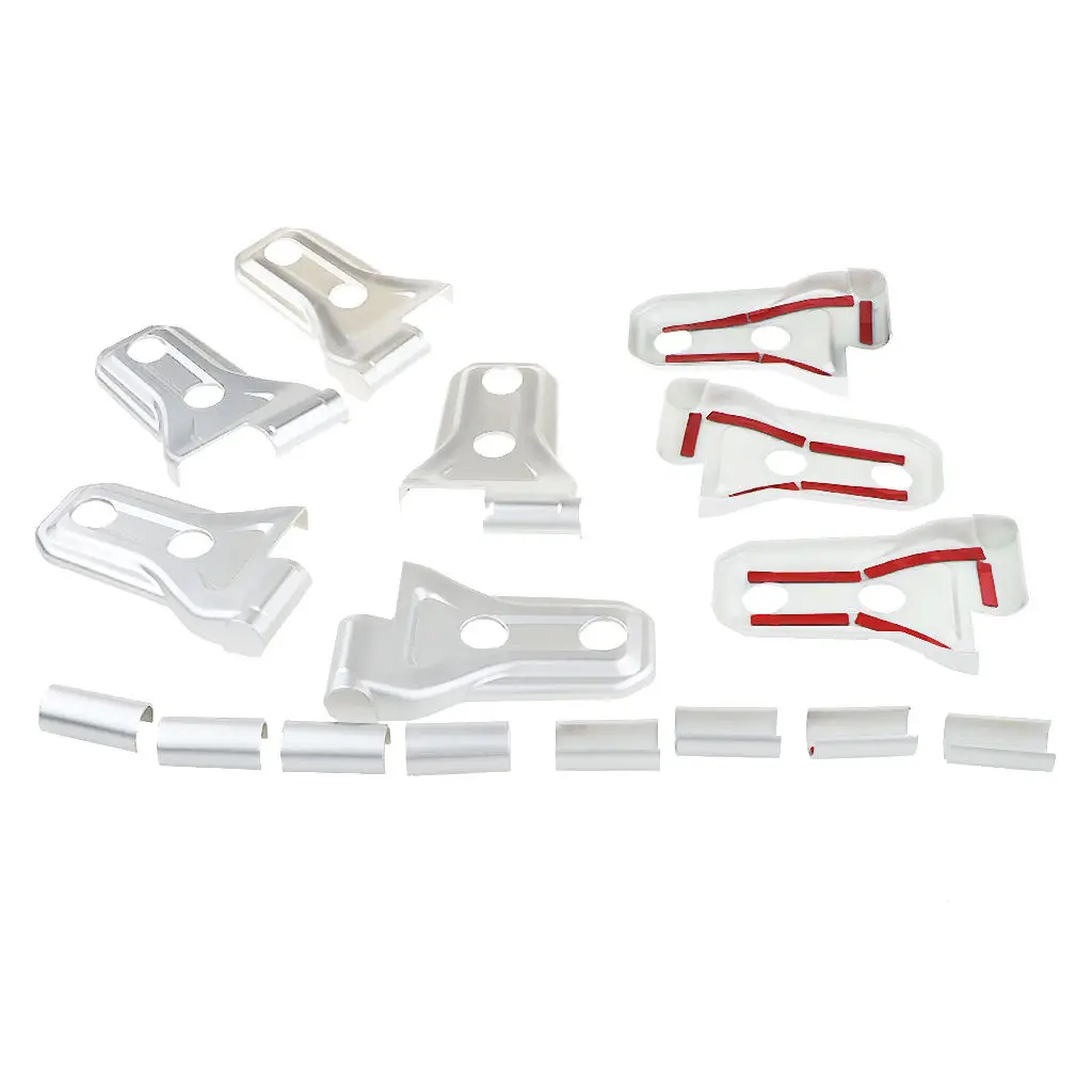 

8PCS / 4 Door ABS Car Door Hinge Cover Trim Silver For Jeep Wrangler JL 2018