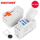 Универсальный вход 85  265Vac 16A Din-рейка, программируемый цифровой таймер на 7 дней, реле управления с функцией обратного отсчета