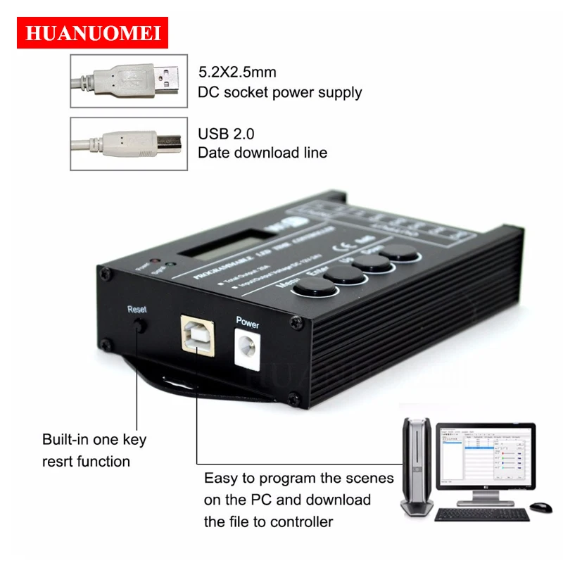 Новый TC421 Wi Fi Время программируемый RGB светодиодный контроллер Диммер TC420