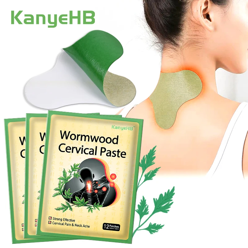 

36pcs/3bags Neck Patch Joint Cervical Spondylosis Body Pain Relief Sticker Rheumatoid Arthritis Wormwood Medical Plaster A389