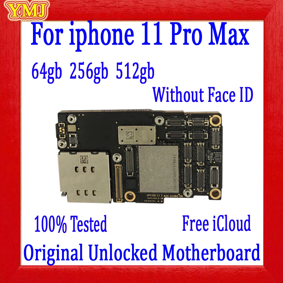 Хорошо протестированная материнская плата для iPhone 11 pro Max с/без Face ID оригинальная