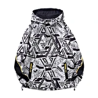mens coat autumn new youth hooded trend loose printing mens oversized windbreaker ropa para hombre streetwear jacket for men