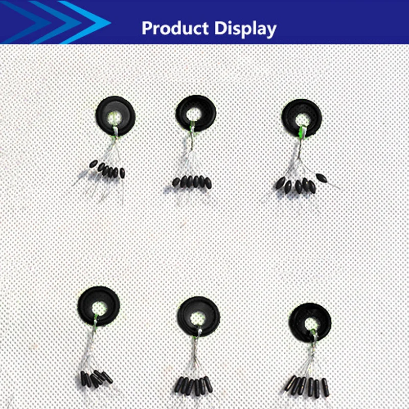 60 шт. 10 комплектов рыболовные черные резиновые стопор для поплавка рыбалки