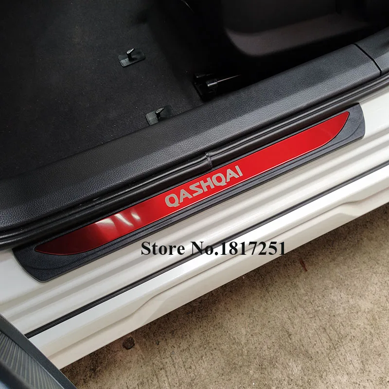 

For Nissan Qashqai J10 2008 2011 2012 2013 2014 Accessories Stainless steel Car Door Sill Covers Scuff Plate Guards Protection