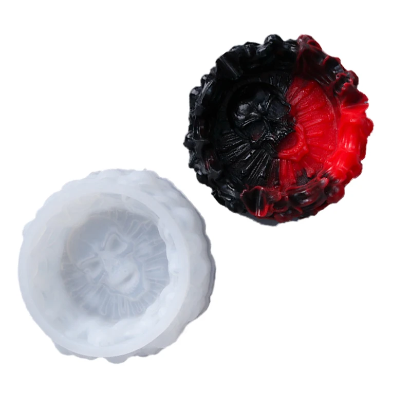

1pcs Skeleton Ashtray Resin Silicone Mold 3D Creative Skull Ashtray Resin Craft Jewelry Tool
