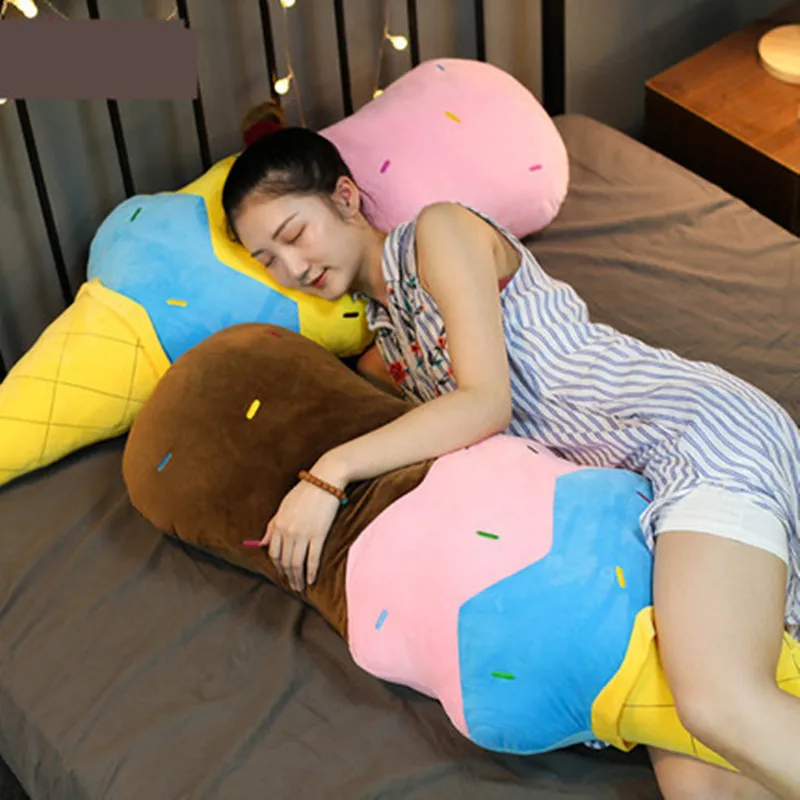 Летняя плюшевая игрушка-подушка для мороженого полипропиленовая хлопковая