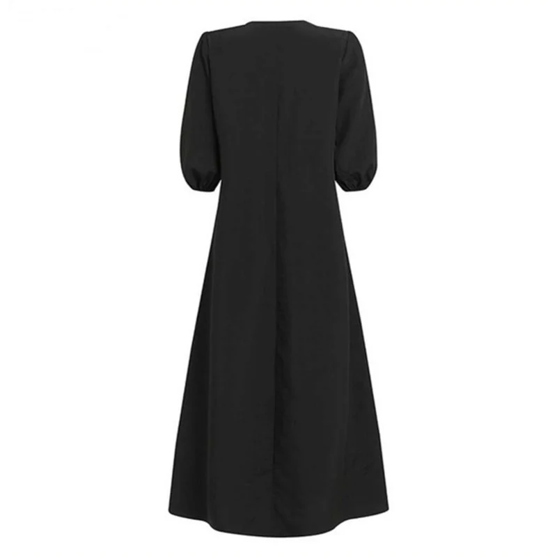 

Fashion Print Beach Maxi Dress Women V Neck Half Sleeve Flower Print Vintage Summer Casual Loose Long Dress Boho Patry Dresses