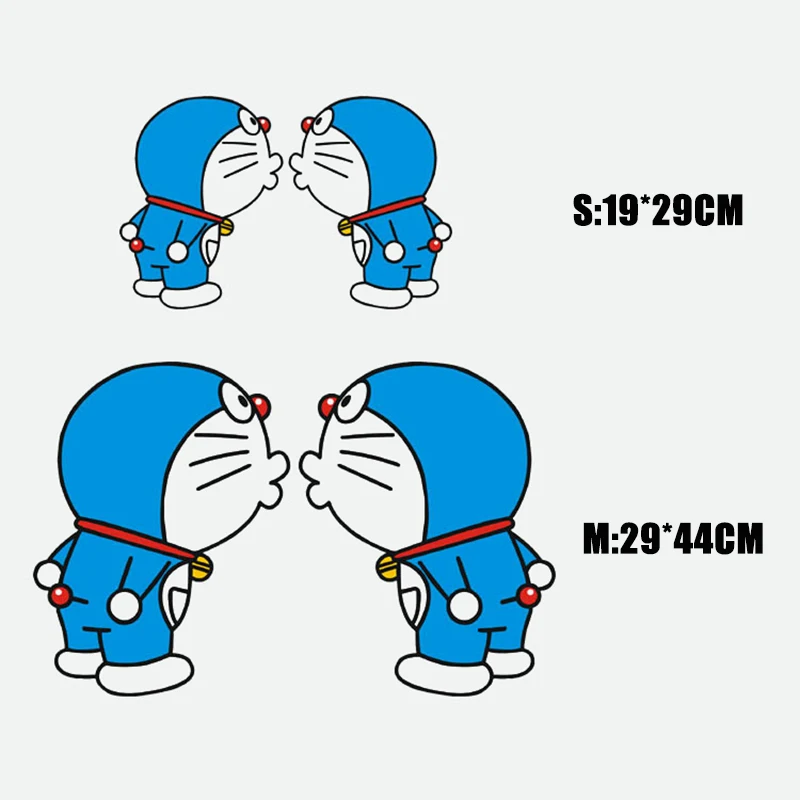 2 шт./лот Doraemon автомобильная наклейка милая мультяшная Дораэмон поцелуй вместе