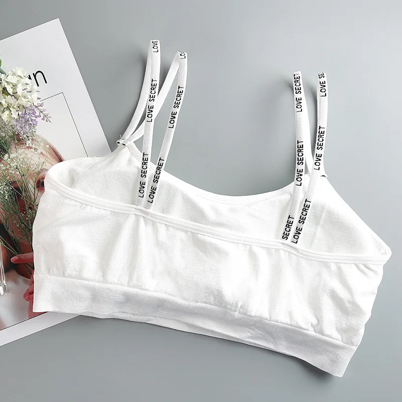 Топ для йоги женский спортивный бюстгальтер из чистого хлопка без стальных колец