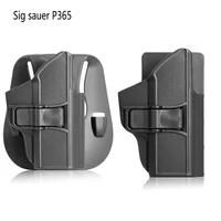 tactical plastic steel right hand gun holster for sig sauer p365 pistol holster waist paddle quick release belt clip carry case