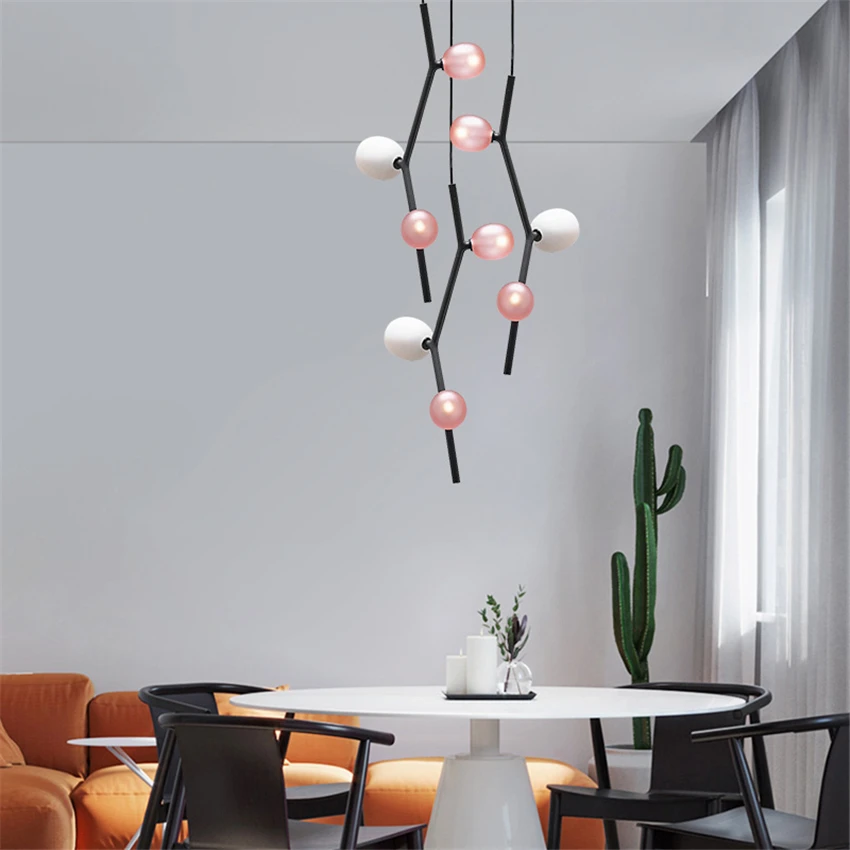 Economici Modern Magic Bean Lampade A Sospensione Molecolare Ristorante Cafe Soggiorno Art Deco Bar Bancone Negozio Di Abbigliamento Lampade A Sospensione Per Interni