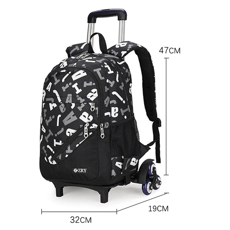 ZIRANYU/Детская сумка на колесиках для багажа книг рюкзак мальчиков и девочек