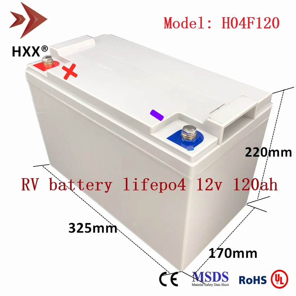 

Deep cycle lifepo4 12V 120ah lithium battery for RV/solar system/yacht/golf carts storage and car