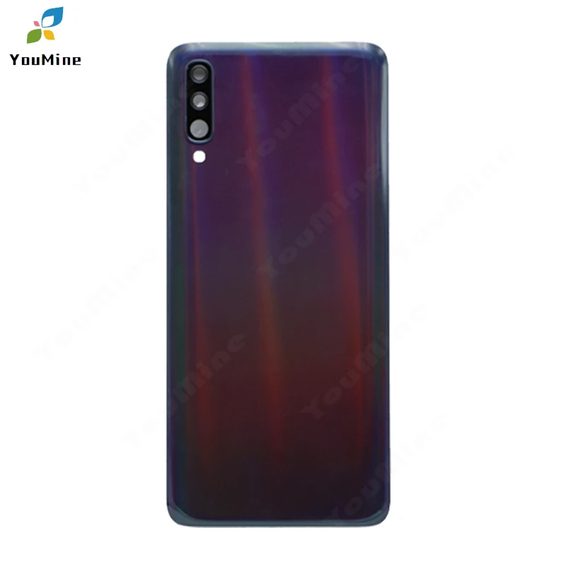 Задняя крышка батарейного отсека для Samsung Galaxy A70 стеклянный корпус задний Замена +