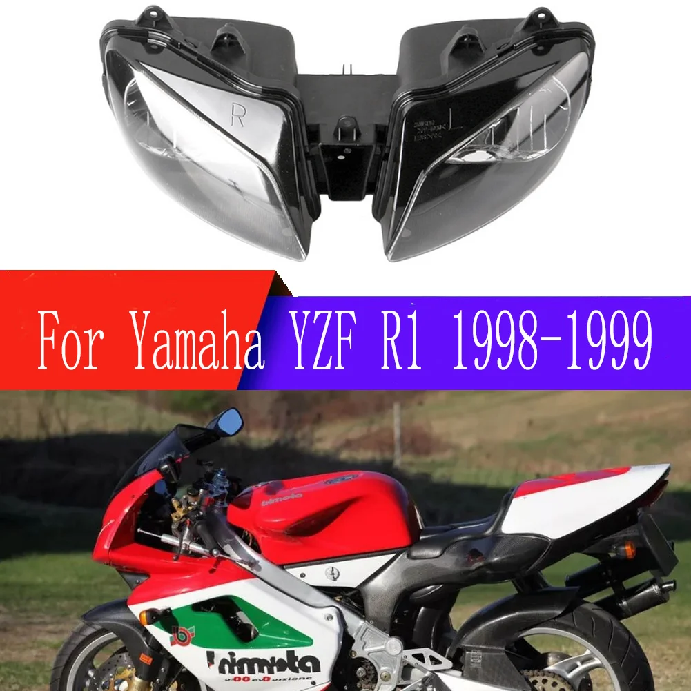 Для Yamaha YZFR1/YZF R1/YZF-R1 1998-1999 аксессуары для мотоциклов Cafe Racer передняя фара Головной