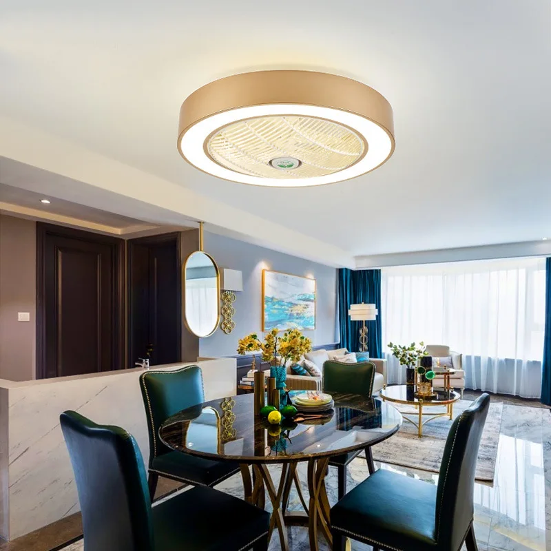 Современные потолочные светильники вентиляторы лампы с дистанционным