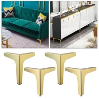 4pcs metal legs for bed sofa table chair cabinet support leg foot golden furniture feet replacement parts hardware accessories
