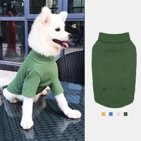 knitted puppy clothes for small dogs pet clothing pullover sweatshirt hoodies shirt chihuahua bichon dog kitten bottoming shirts
