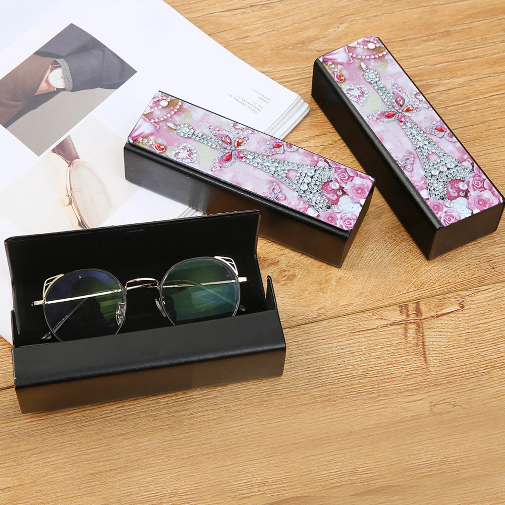 DIY Diamond Painting Glasses Case Box Leather Animal Mosaic Kit Handmade Drawing Picture Set Sunglasses Storage | Дом и сад