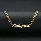 В Стиле Хип-хоп ювелирные изделия кубинская цепь индивидуальная именная табличка ожерелья для мужчин и женщин в стиле панк Золото Тон Твердые Персонализированные Пользовательское имя ожерелье