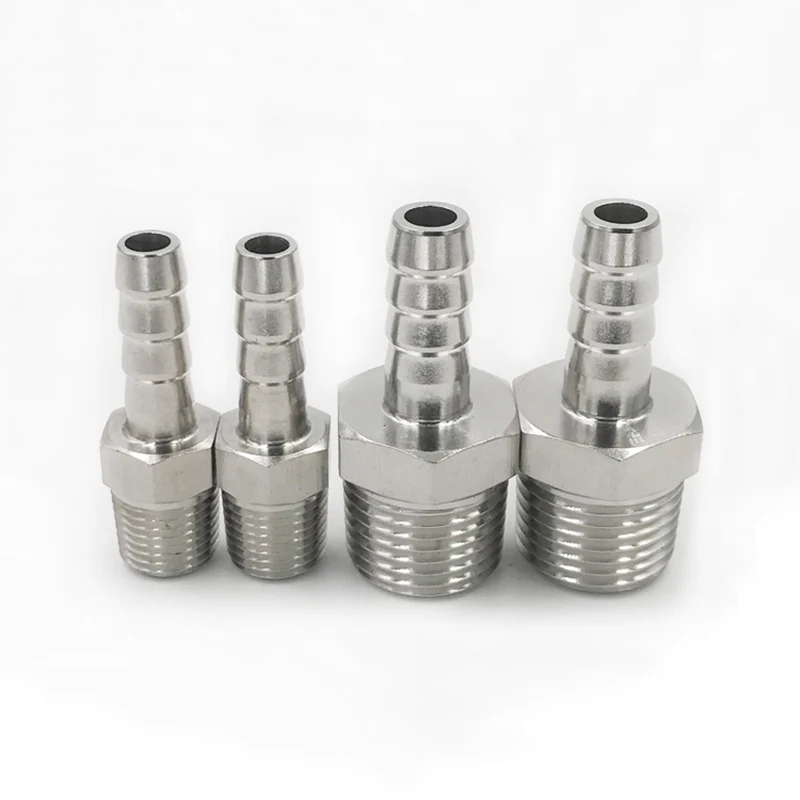 6 мм 8 10 12 14 16 шлангов x 1/8 &quot1/4" 3/8 &quot1/2" BSP Мужской 304 из нержавеющей стали