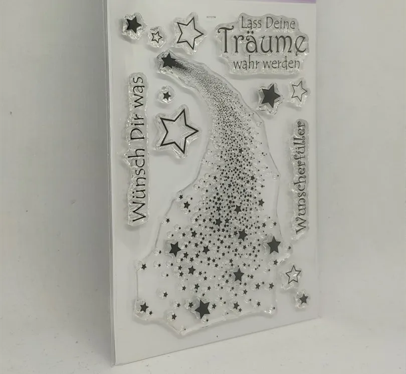 

Пособия по немецкому языку чистый штамп для скрапбукинга для Скрапбукинг прозрачной силиконовой резины DIY Фотоальбом Декор 0310