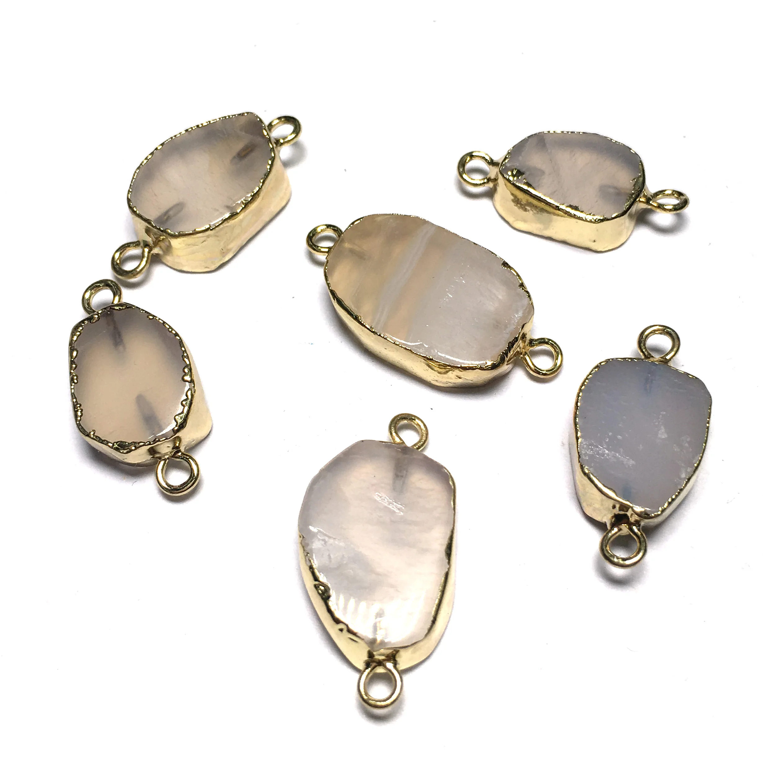 Оптовая продажа 1 шт. натуральные соединители натуральное ожерелье из каменных